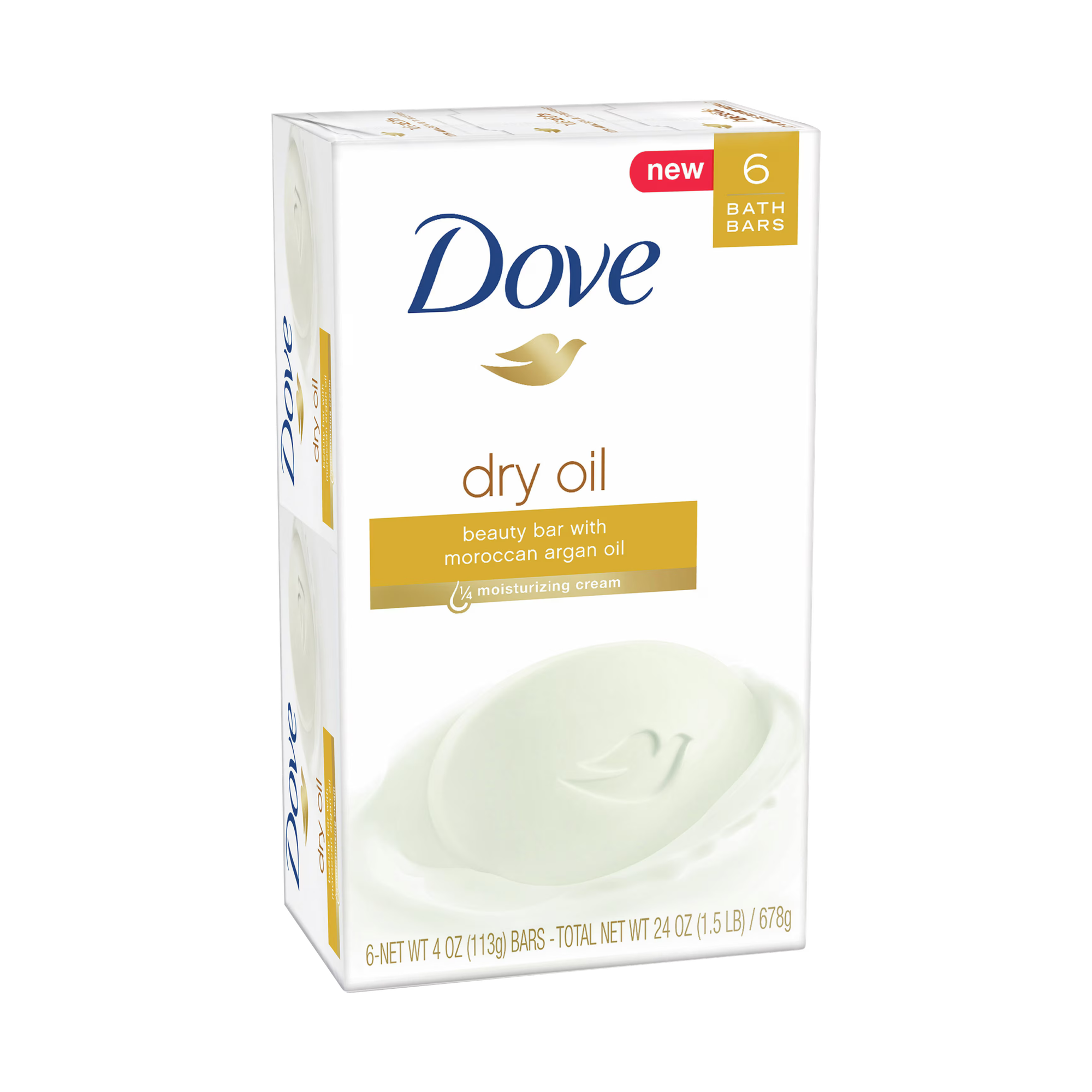 Dove Dry Oil Beauty Bar with Moroccan Argan Oil